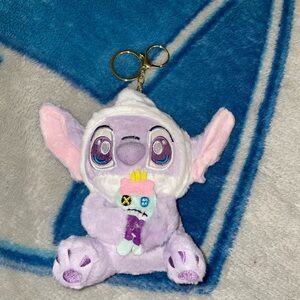 Purple Plush Keychain Toy